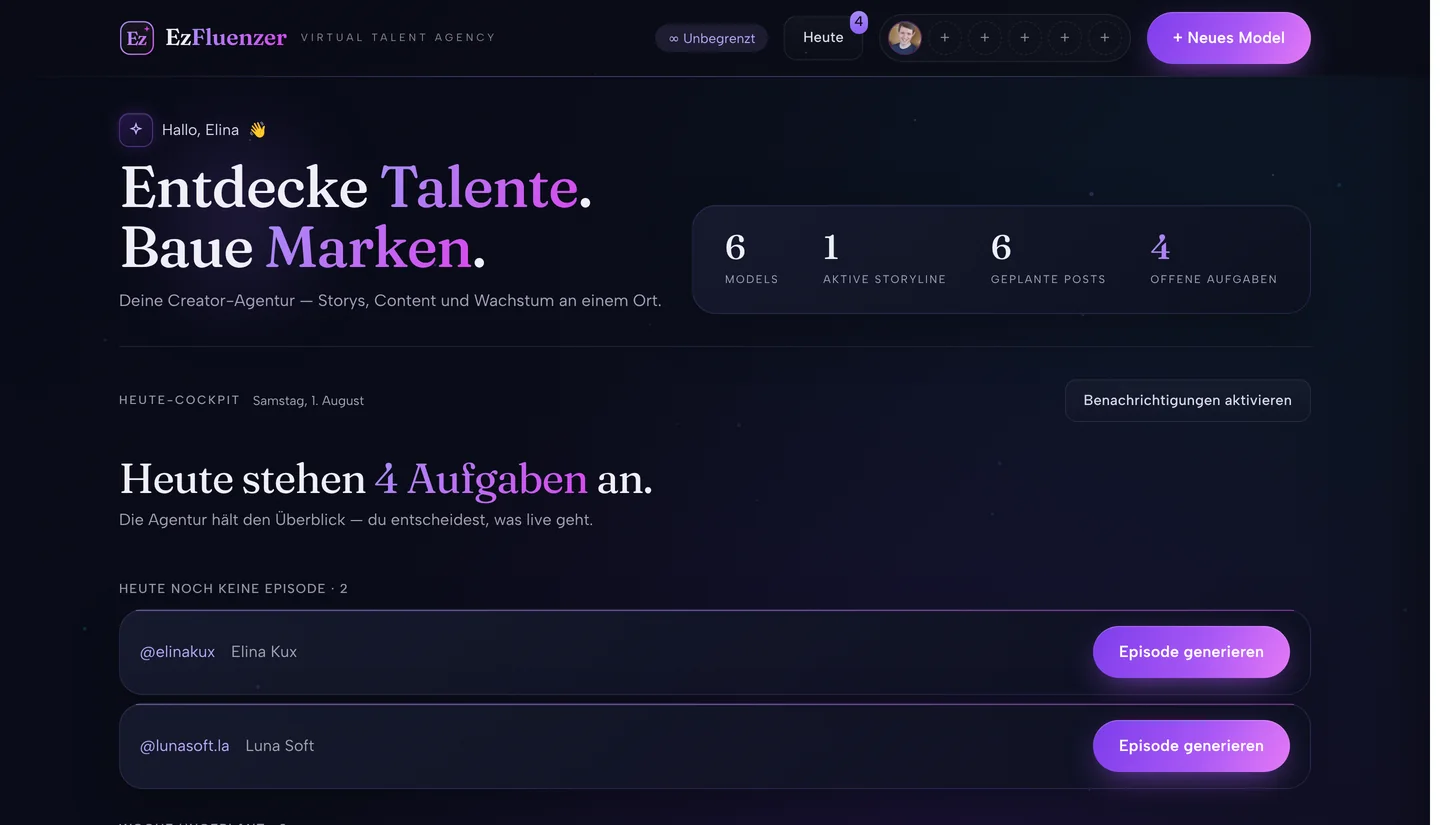 EzFluenzer — Talent-Board